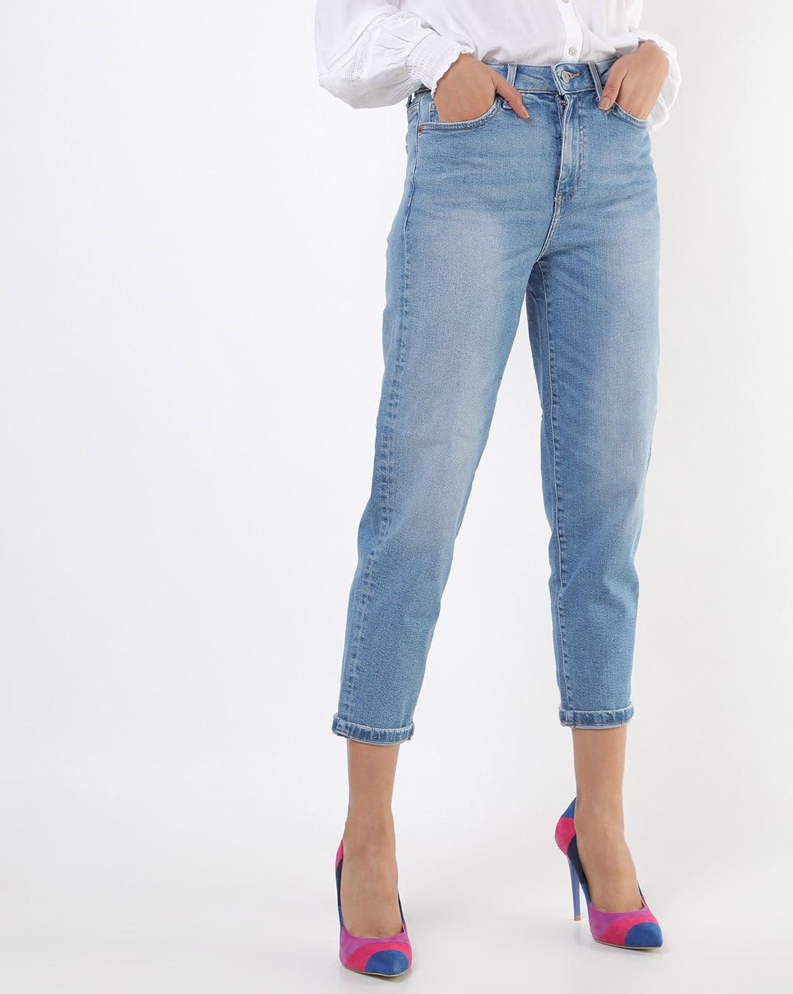 marks and spencer cut off jeans