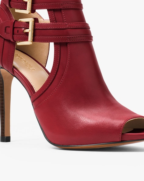 Michael kors blaze hot sale peep toe booties