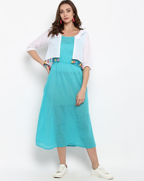 Shrug over maxi outlet dress