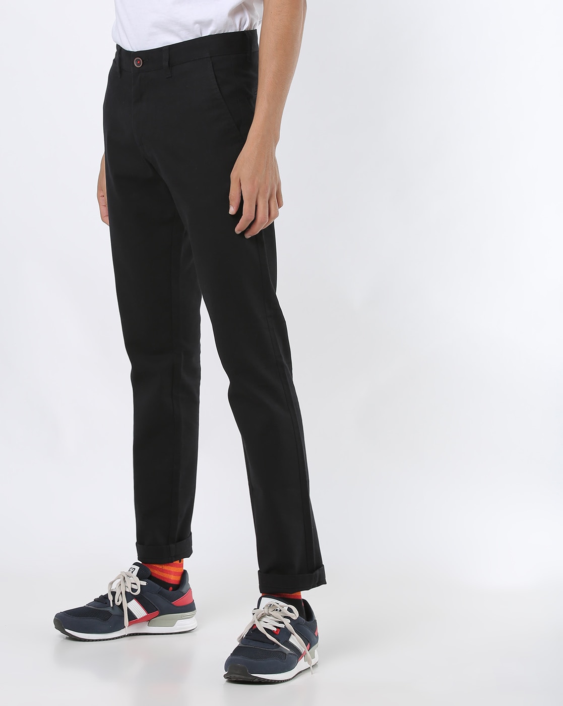 Buy Black Trousers & Pants for Men by NETPLAY Online