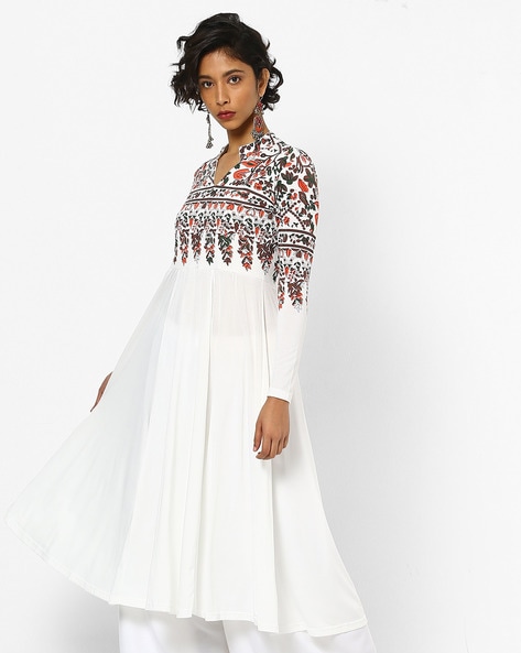 white anarkali kurta online