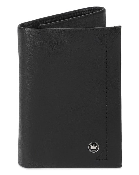 Genuine Leather Tri-Fold Wallet