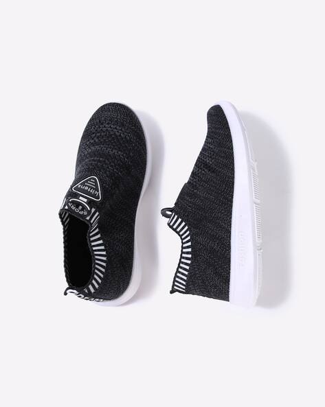 Textured Slip-On Sock Shoes