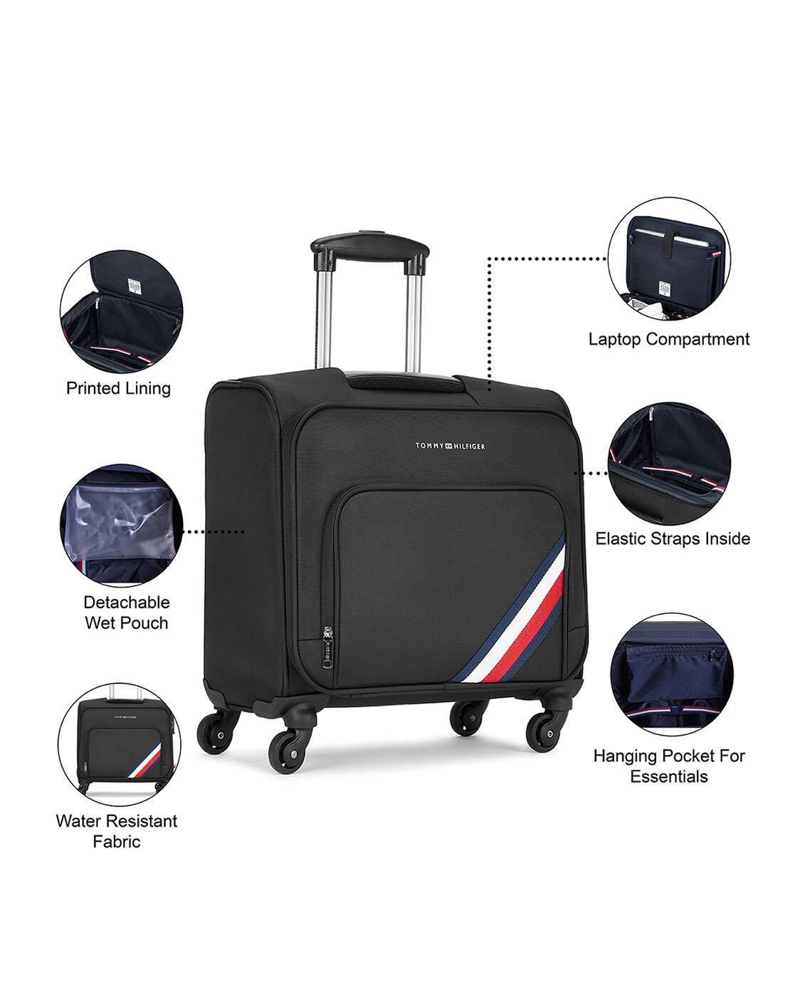 Men Brand Print Trolley Bag