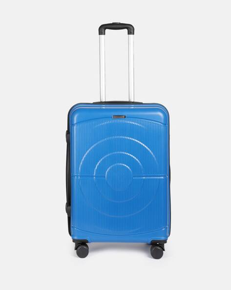 TEAKWOOD LEATHERS Unisex Royal Blue Hard Shell Polypropylene Suitcase 360 Degree Spinner Wheels Trolley Bag - Medium