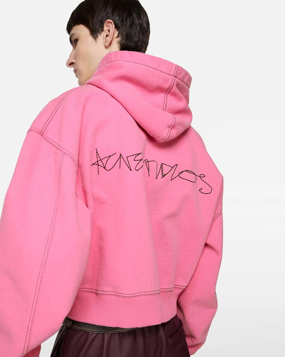 Buy Acne Studios Unisex Autograph Logo Loose Fit Zip-Front