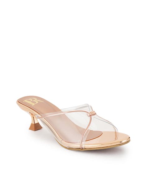BELLA ROSA Women High Kitten Heeled Sandals