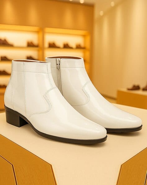 Buy White Boots for Men by BXXY Online | Ajio.com