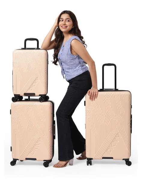 Buy Pale Peach Luggage Trolley Bags for Men by DKNY Online