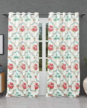 jaipur fabric Block Print Window Curtain with Eyelets Header-picture-16