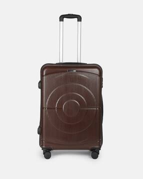 teakwood leathers Striped Trolley Bag with Number Lock-picture-26