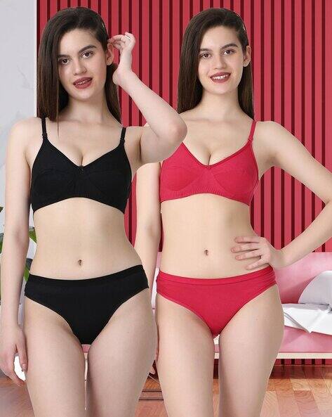 Curvex Women Pack of 2 Bra & Panty Set