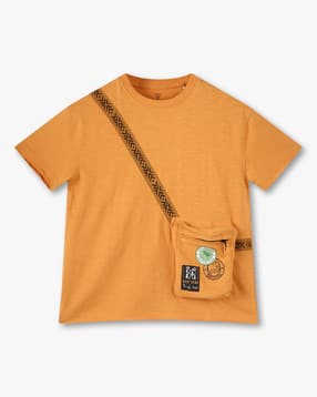 Boys Relaxed Fit Crew-Neck T-Shirt