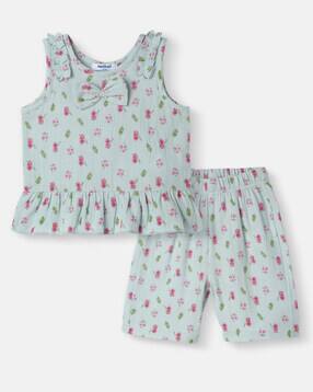 nauti nati Floral Print Top & Shorts Set-picture-14