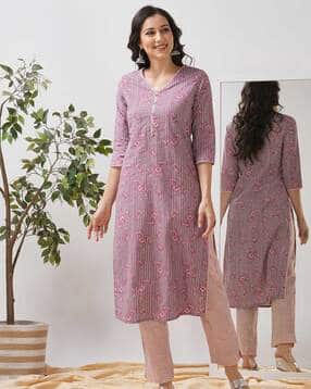 kami kubi Women Floral Print Straight Kurta-picture-19