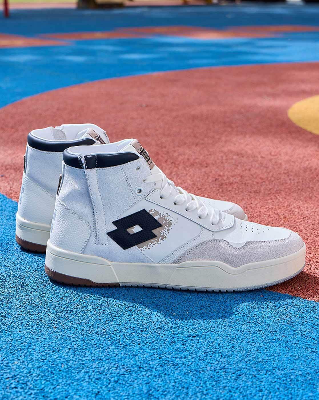 Men Hoop Star OG High Leather Sneakers