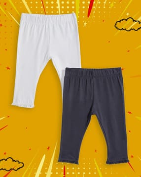 mothercare Girls Pack of 2 Leggings with Ruffled Hem-picture-17