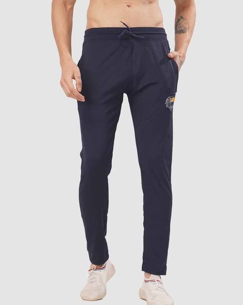 Alpha Tribe Men Mid Rise Graphic Track Pants
