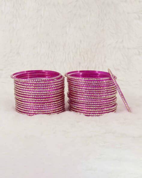 NMII Women Set of 36 Slip-On Shimmery Bangles