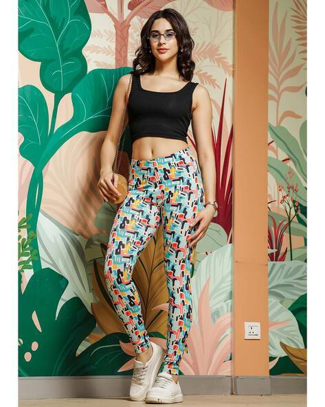Printed Leggings With Tops Girls Printed Leggings