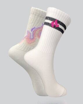 trazo Women Pack of 2 Mid-Calf Length Socks-picture-14