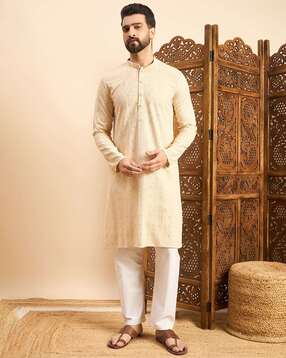 swagg india Men Mandarin Collar Regular Fit Long Kurta-picture-52