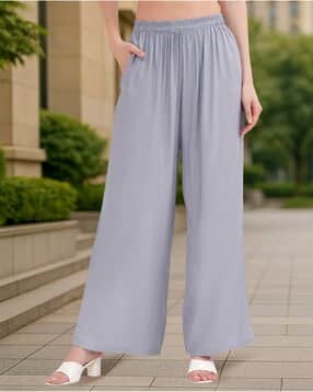 buythattrendz Women Flared Palazzo with Elasticated Waist-picture-44