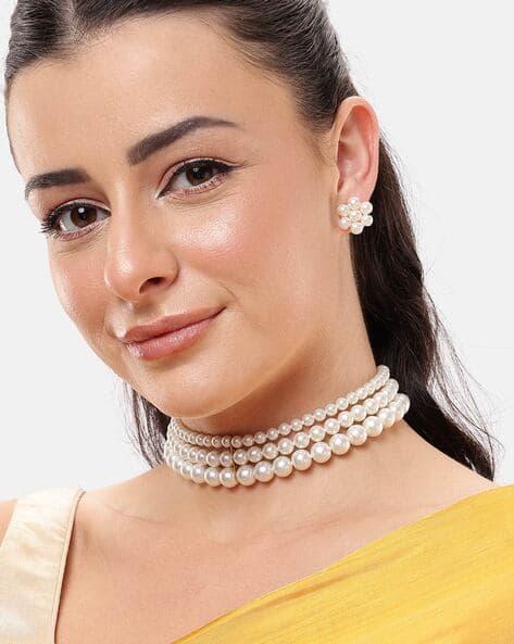 Buy White FashionJewellerySets for Women by MANSIYAORANGE Online