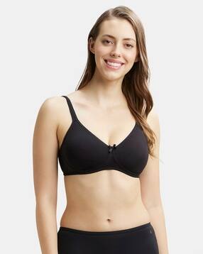 Wirefree Non Padded Super Combed Cotton Everyday Bra with Concealed Shaper Panel-1722