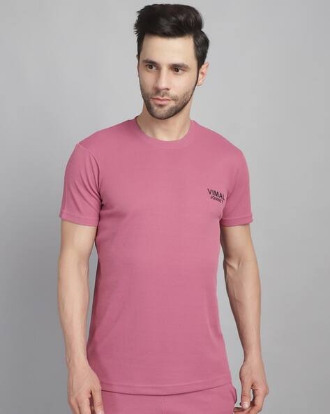 Mack Jonney Men Slim Fit Crew-Neck T-Shirt
