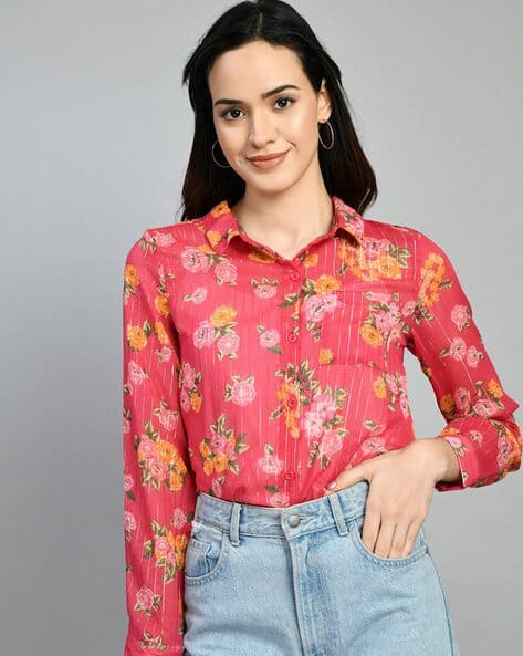 LEIA Women Printed Regular Fit Top