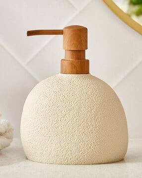 home centre Nova Natural Tranquil Acorn Polyresin Soap Dispenser -picture-31