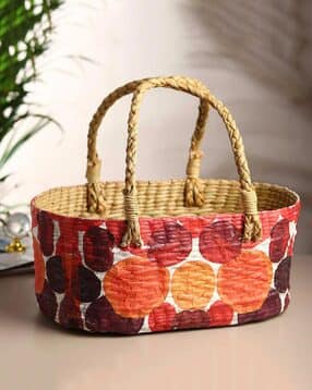 habere india Geometric Print Multipurpose Basket-picture-49