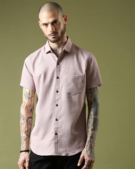 Voroxy X AG Men Patterned Regular Fit Shirt
