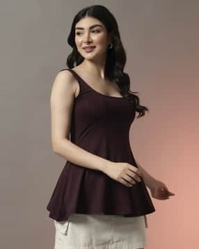 buda jeans co Women Relaxed Fit Scoop-Neck Top-picture-47