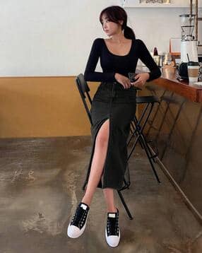 kotty Women A-Line Maxi Skirt-picture-52