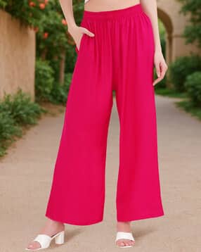 buythattrendz Women Flared Palazzo with Elasticated Waist-picture-42