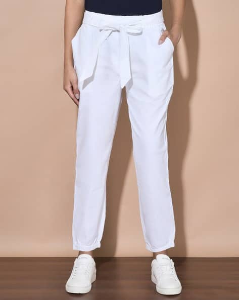 FFU Women Relaxed Fit Flat-Front Pants
