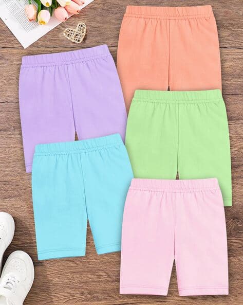 Trampoline Pack of 5 Girls Slim Fit Cycling Shorts