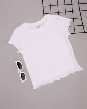 pantaloons junior Girls Regular Round Neck Top-picture-49
