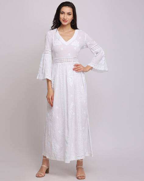 chinese dress ladies Olive Chikan Dress
