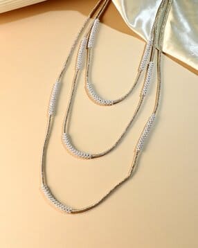 sohi Women Multi-Layer Bling-Block Statement Necklace-picture-5
