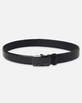 Men Leather Belt with Ratchet Buckle Closure-image-19