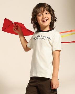 u.s. polo assn. Boys Typographic Print Regular Fit Crew-Neck T-Shirt-picture-40