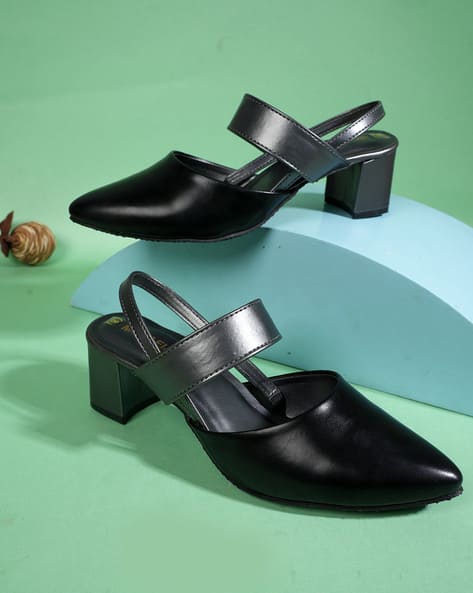 MOZAFIA Women Slingback Pointed-Toe Pumps
