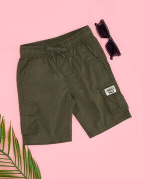 pantaloons junior Boys Regular Fit Flat-Front Cotton Cargo Shorts-picture-12