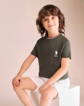 u.s. polo assn. Boys Embroidered Regular Fit Crew-Neck T-Shirt-picture-21
