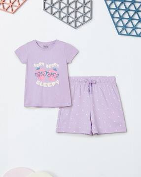 max Girls Cotton Printed Sleepwear Set-picture-36
