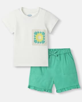 nauti nati Embroidered T-Shirt & Short Sets-picture-19