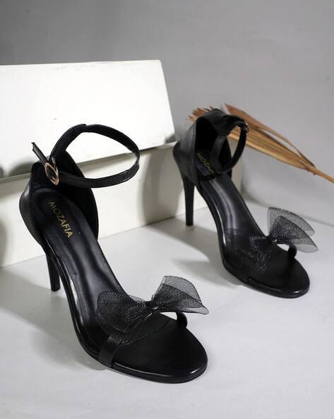 MOZAFIA Women Slingback Kitten Heeled Sandals